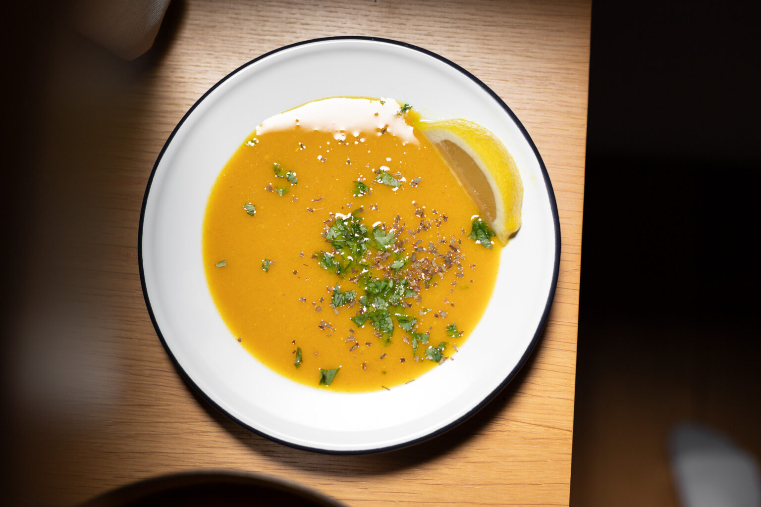 shorbat adas / red lentil soup