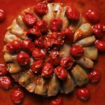 stuffed onions with cherry tomatoes