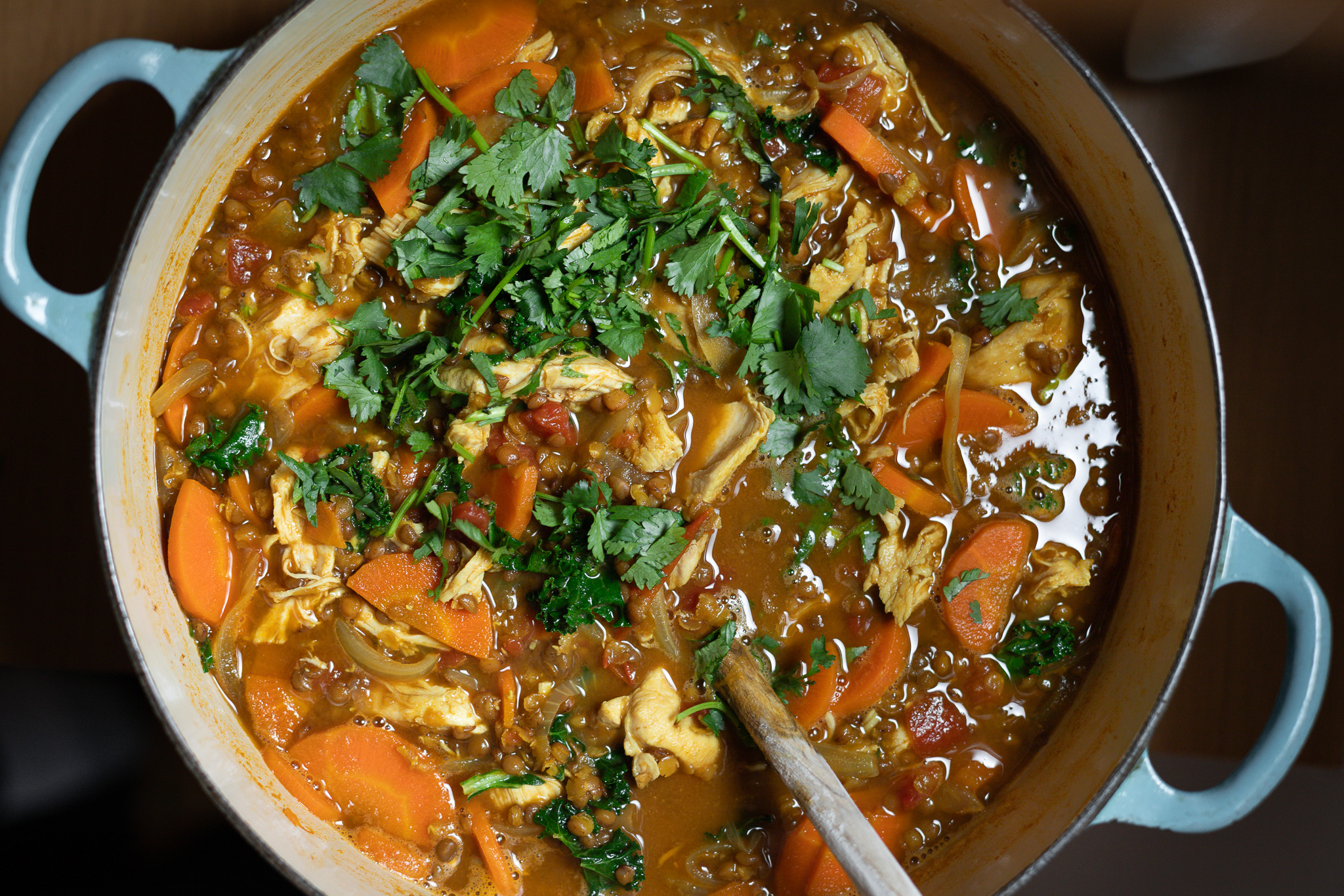 chicken lentil soup