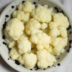 steamed cauliflower