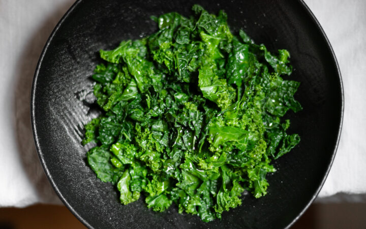 steamed kale