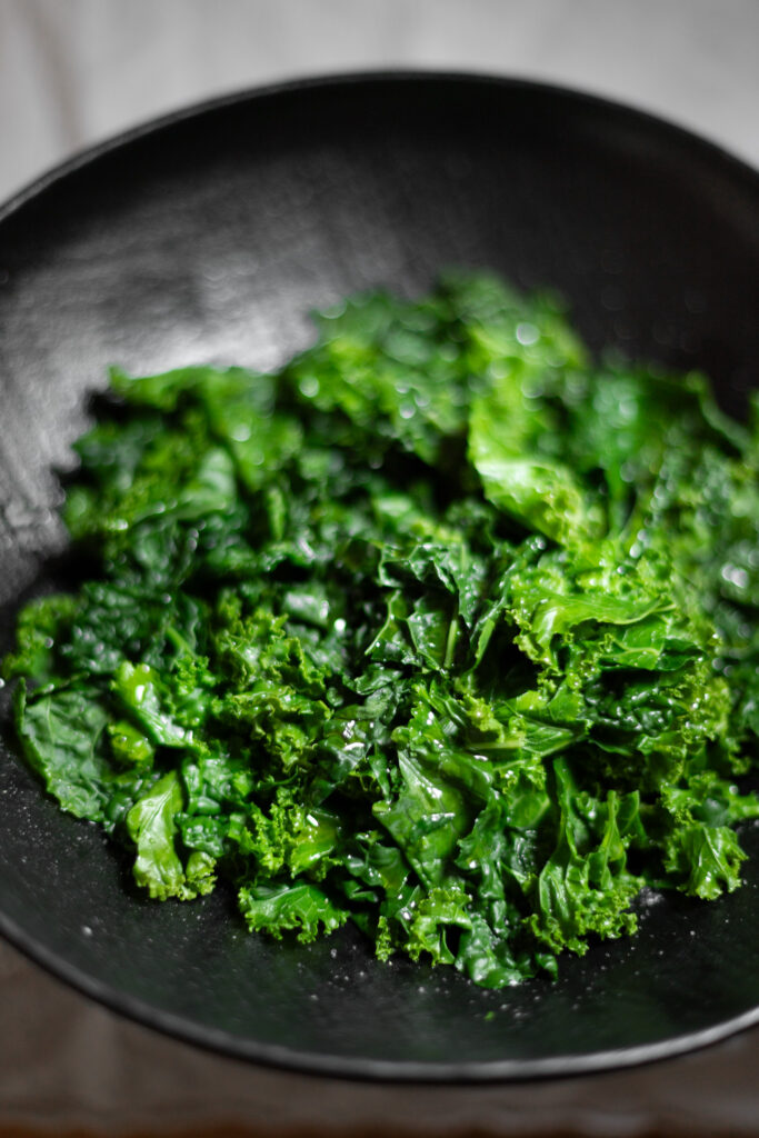 steamed kale