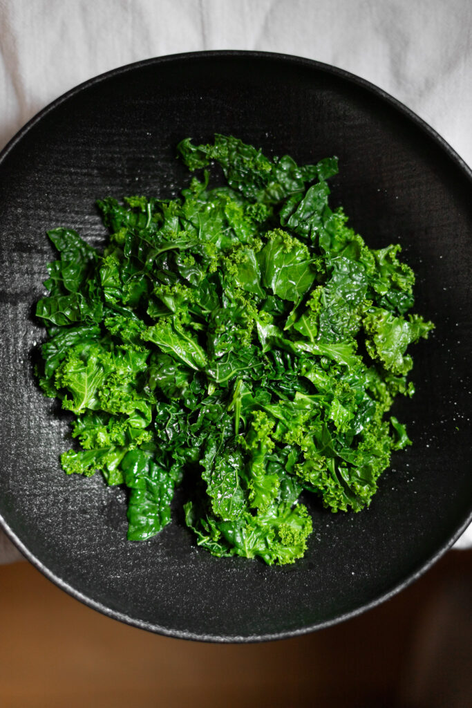 steamed kale