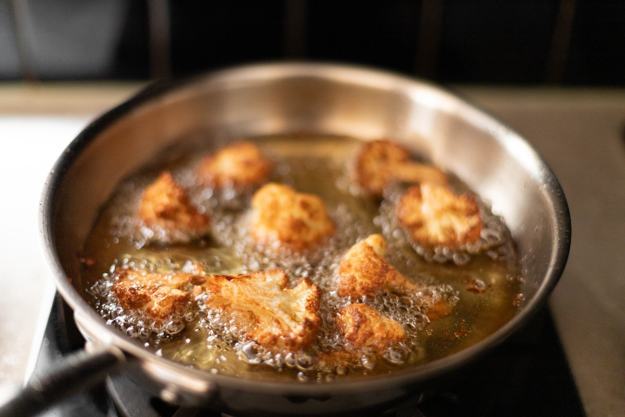 cauliflower frying