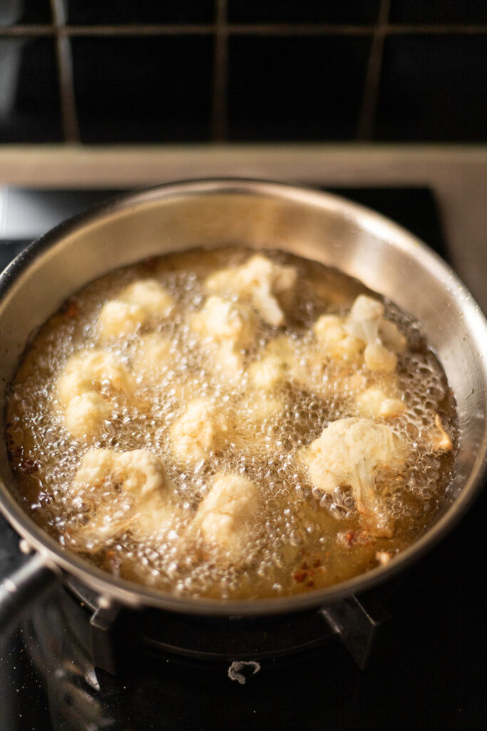 cauliflower frying