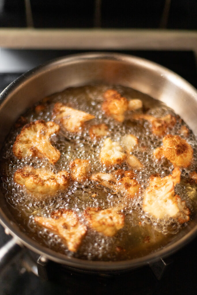 cauliflower frying