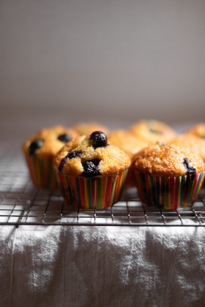 dairy-free blueberry muffins