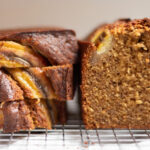sliced brown butter banana bread