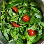 green salad with tomatoes